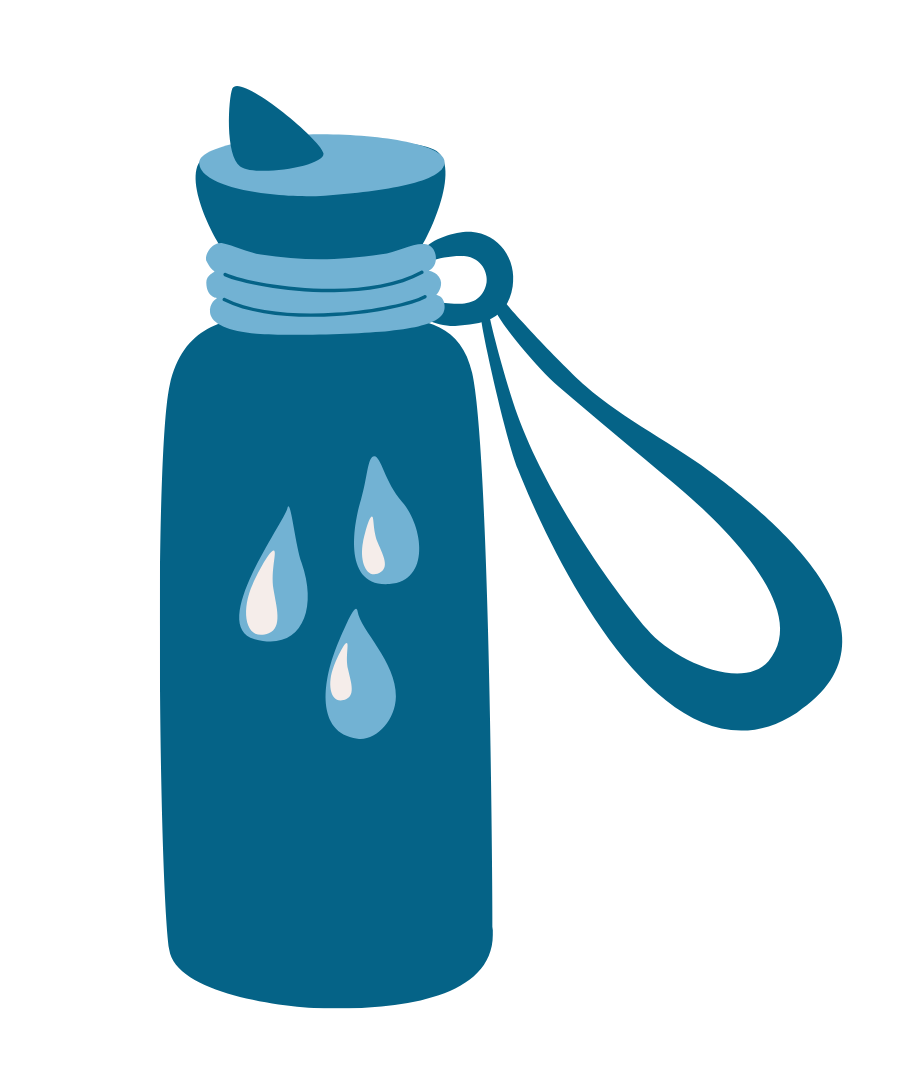 Reuseable water bottle graphic